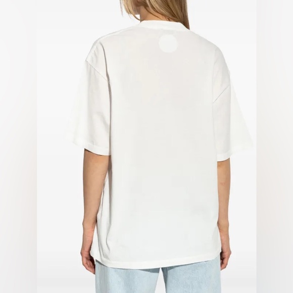 Anine Bing Kent Tee Smiley in Ivory - Picture 3 of 4